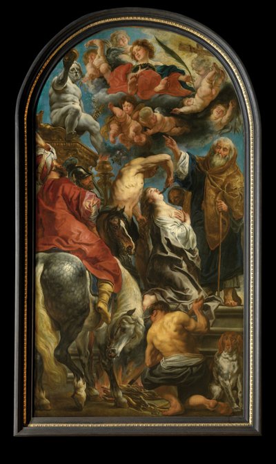 Martirio de Santa Apolonia (óleo sobre lienzo) de Jacob Jordaens