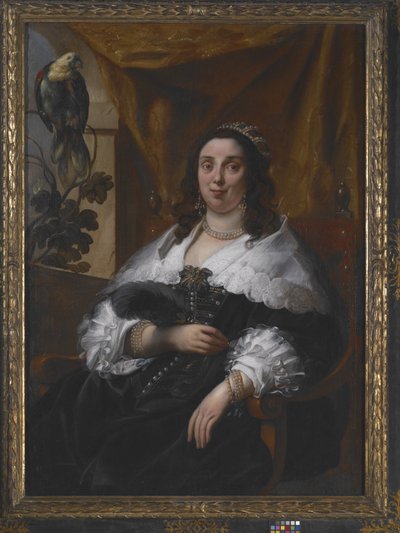 Retrato de una dama (óleo sobre lienzo) de Jacob Jordaens
