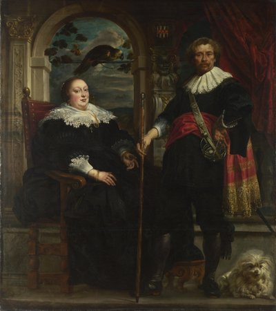 Retrato de Govaert van Surpele y su Esposa, 1636-1637 de Jacob Jordaens