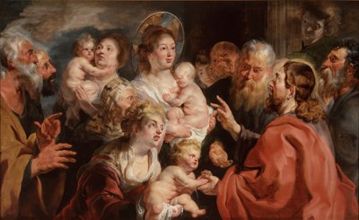 Dejad que los niños pequeños vengan a mí de Jacob Jordaens