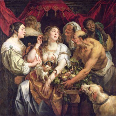 La muerte de Cleopatra de Jacob Jordaens
