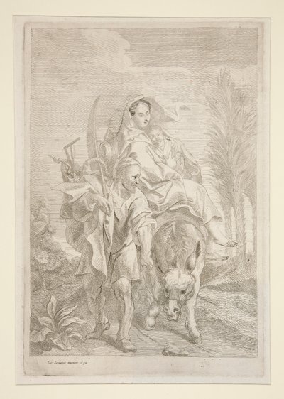 La huida a Egipto de Jacob Jordaens