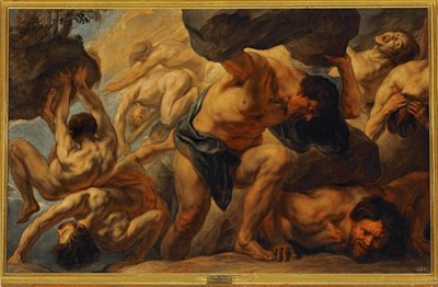 La derrota de los Titanes ... (pintura sobre lienzo) de Jacob Jordaens