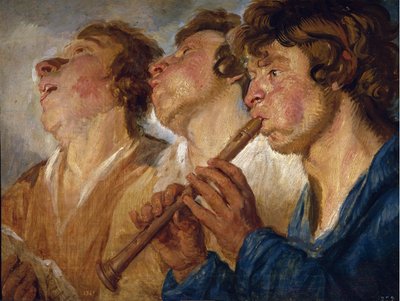 Tres Músicos Callejeros de Jacob Jordaens