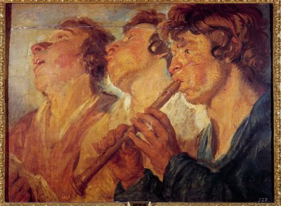 Tres músicos ambulantes de Jacob Jordaens