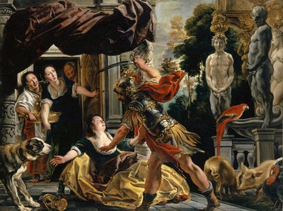 Ulises amenazando a Circe, c.1630-35 de Jacob Jordaens