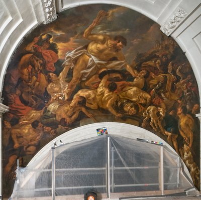 Sansón derrota a los filisteos de Jacob Jordaens the elder