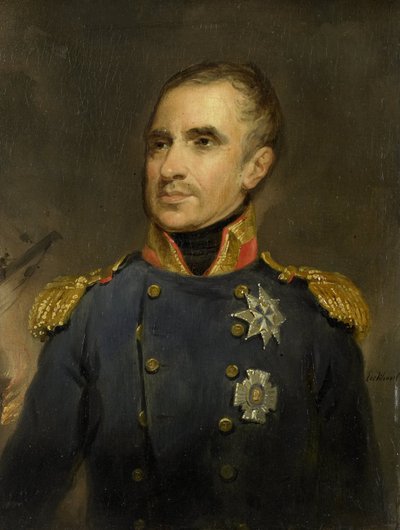 Jonkheer Theodorus Frederik van Capellen (1762-1824), vicealmirante y comandante de la escuadra holandesa frente a Argel, 1816 de Jacob Joseph Eeckhout