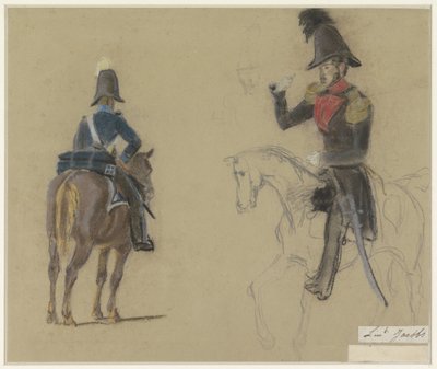 Retrato del teniente Jacobs, a caballo de Jacob Joseph Eeckhout
