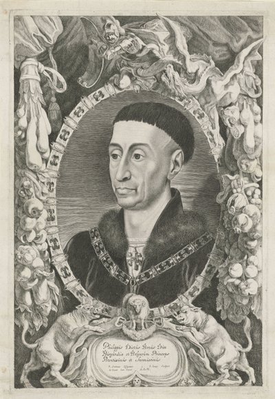 Retrato de Felipe de Goede Duques de Borgoña (título de la serie) de Jacob Louys