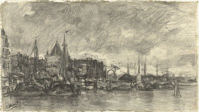 El Buitenkant con el Schreierstoren en Ámsterdam de Jacob Maris