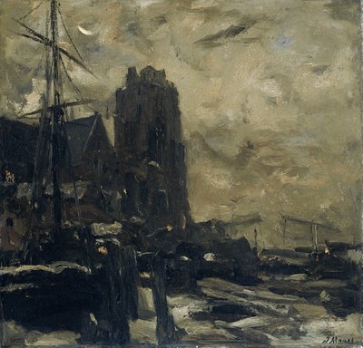 Dordrecht por la tarde de Jacob Maris