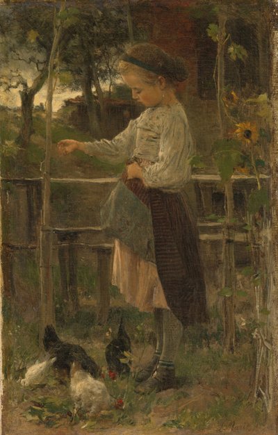 Alimentar a los pollos de Jacob Maris