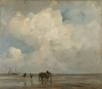 Pescadores de conchas. 1885 de Jacob Henricus or Hendricus Maris