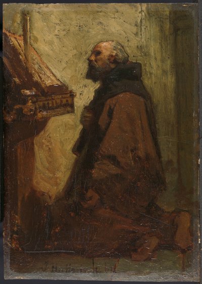 Praying Monk (Monje en sus devociones) de Jacob Maris
