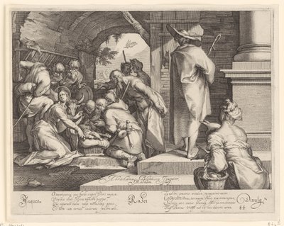 Adoración de los pastores de Jacob Matham