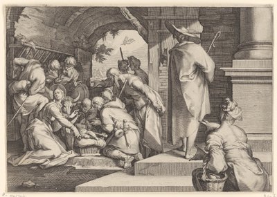 Adoración de los pastores de Jacob Matham