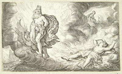 El nacimiento de Baco de Jacob Matham