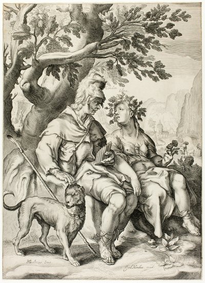 Corydon y Sylvia de Jacob Matham