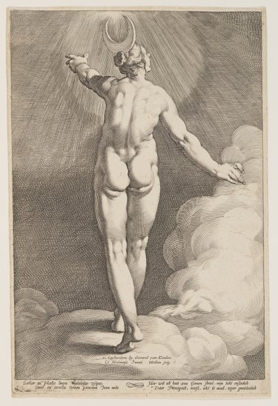 Diana en las nubes de Jacob Matham