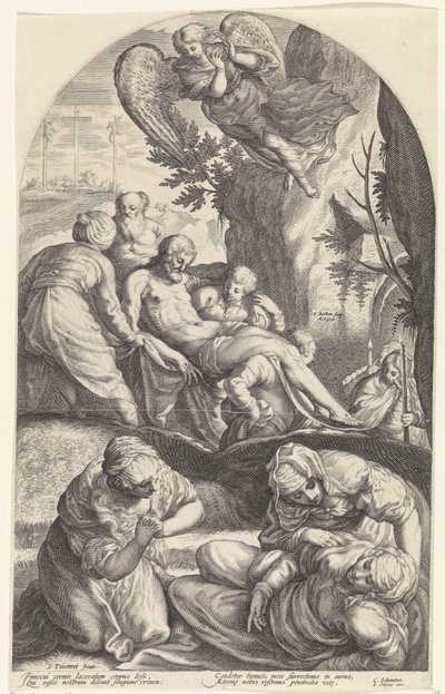entierro de cristo de Jacob Matham