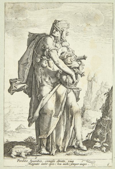 Avaricia de Jacob Matham