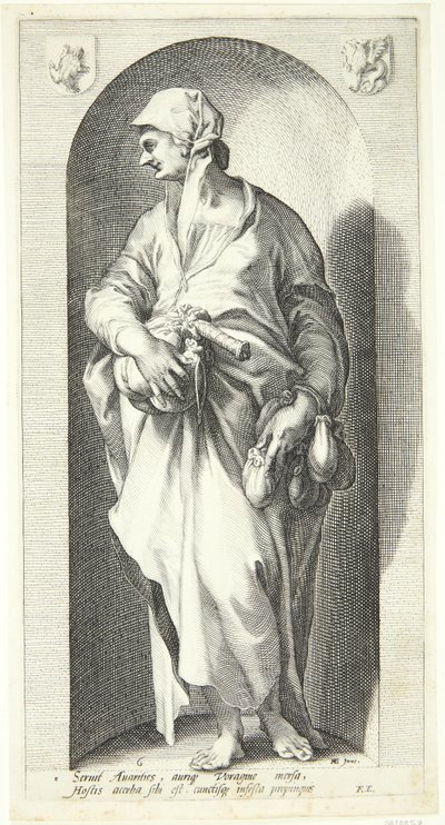 Avaricia de Jacob Matham