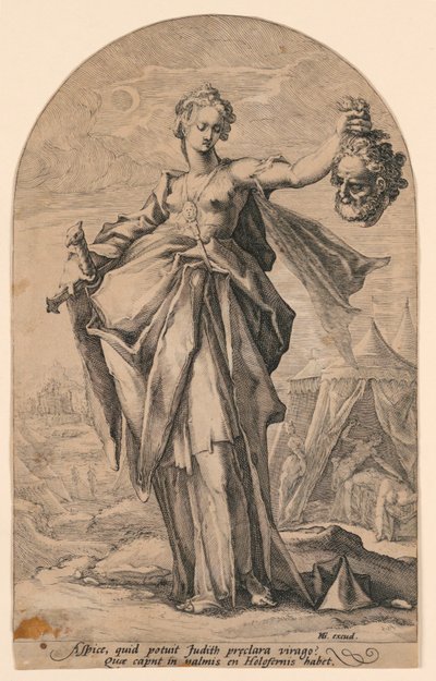 Judith, de la serie "Héroes del Antiguo Testamento" de Jacob Matham