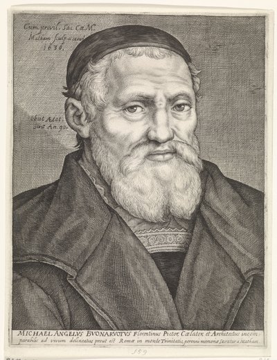 Retrato de Miguel Ángel de Jacob Matham