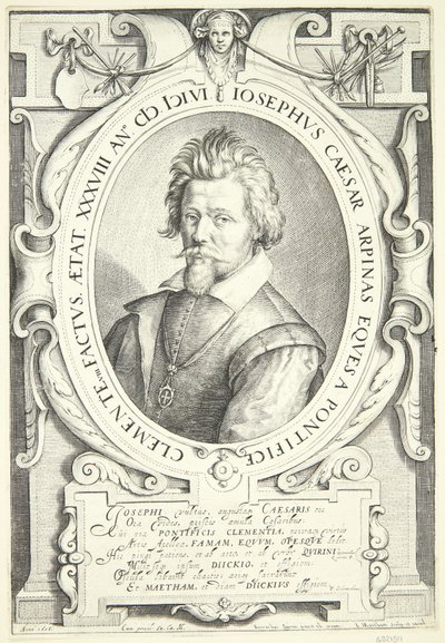 Retrato de Giuseppe Cesari de Jacob Matham