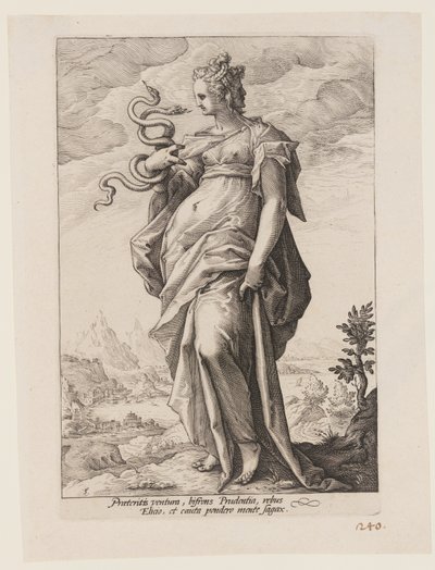 Prudencia, de Las Virtudes de Jacob Matham
