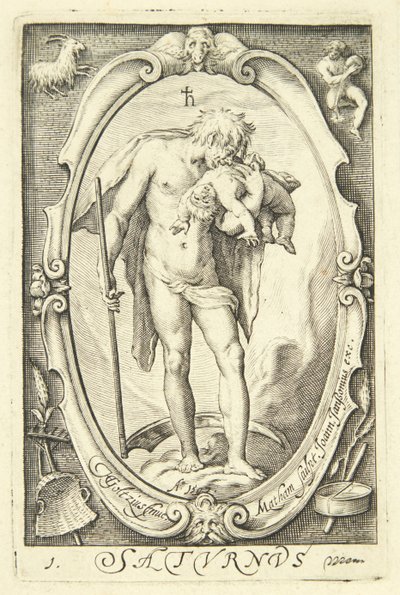 Saturno de Jacob Matham
