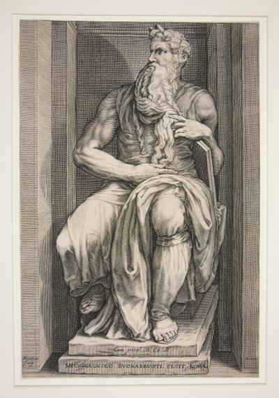 Estatua de Moisés de la tumba de Julio II de Jacob Matham