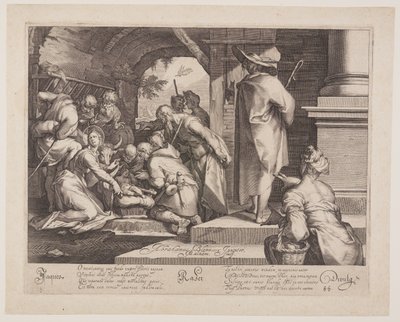 Adoración de los pastores de Jacob Matham