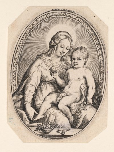 La Virgen y el Niño de Jacob Matham