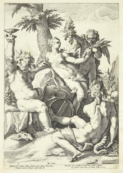 Sin Ceres y Baco, Venus se congela de Jacob Matham