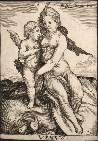 Venus y Amor de Jacob Matham