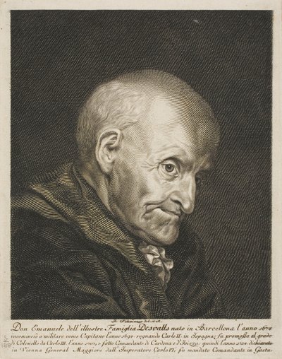 Retrato de Don Emanuel Desvalls de Jacob Matthias Schmutzer