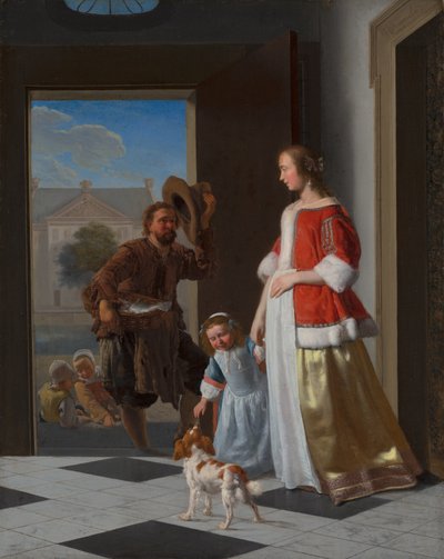 Un pescadero en la puerta, 1663 de Jacob Lucasz Ochtervelt