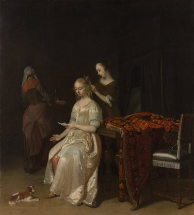 La carta de amor, principios de la década de 1670 de Jacob Lucasz Ochtervelt