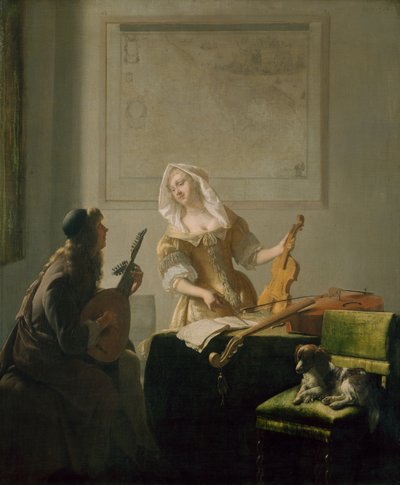La lección de música de Jacob Ochtervelt