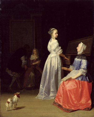 El examen de canto, 1669 de Jacob Lucasz Ochtervelt