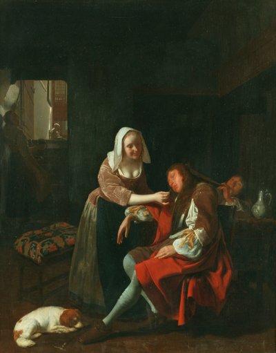 El caballero dormido de Jacob Lucasz Ochtervelt