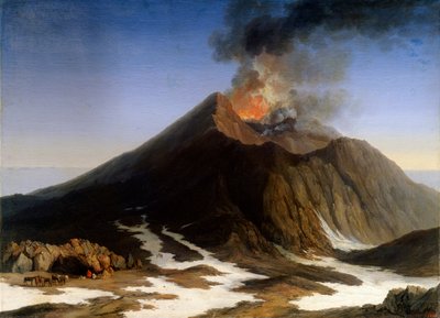 Erupción del Monte Etna, siglo XVIII de Jacob Philip Hackert