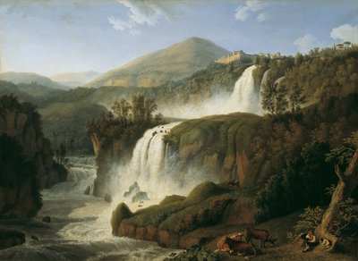 La gran cascada de Tivoli cerca de Roma de Jacob Philipp Hackert