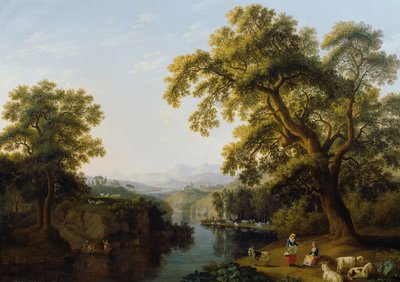 Valle del río Isernia cerca de Nápoles de Jacob Philipp Hackert