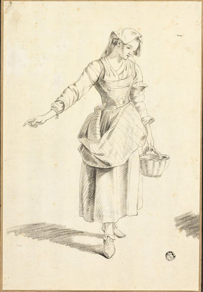 Chica Campesina Italiana de Jacob Philipp Hackert