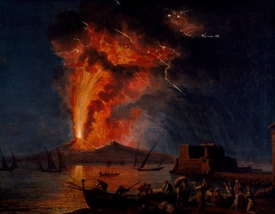Erupción del Vesubio de Jacob Philippe Hackert