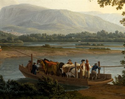 Ferry en Sele de Jacob Philippe Hackert