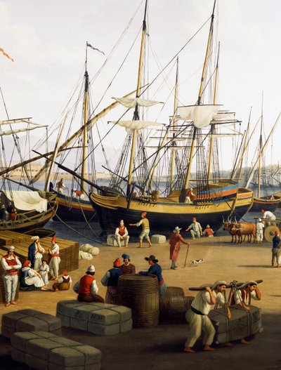 Estibadores (detalle) de Jacob Philippe Hackert